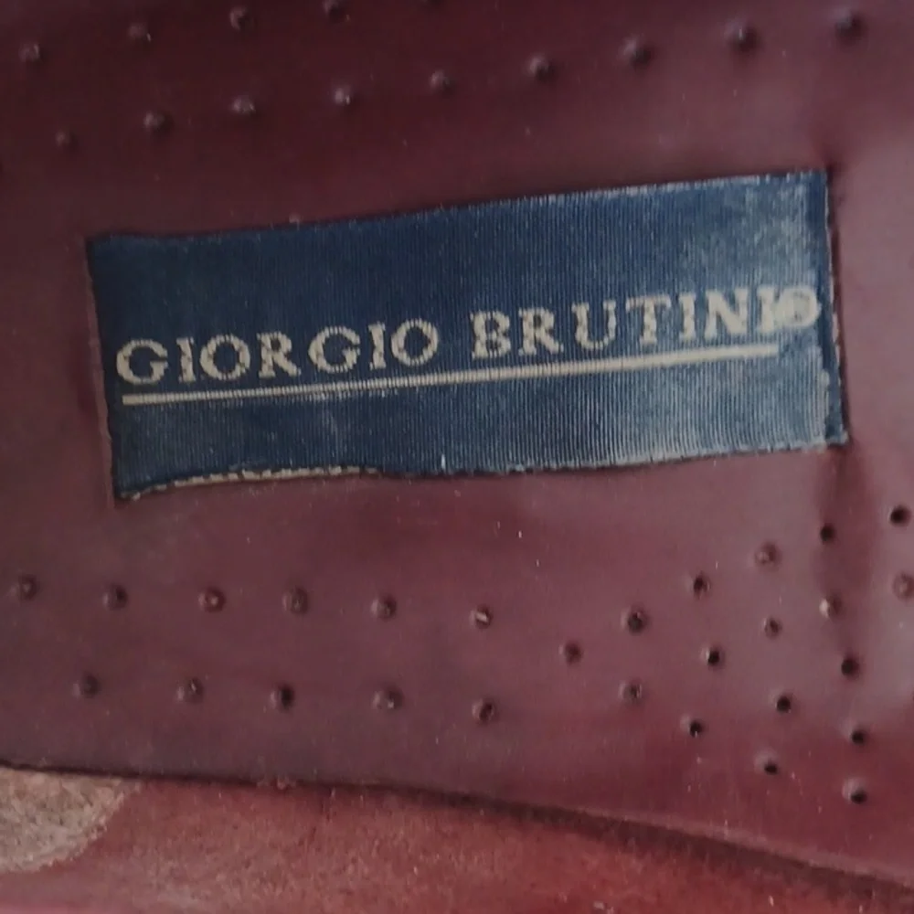 Giorgio Brutini Burgundy Leather Tassel Loafers